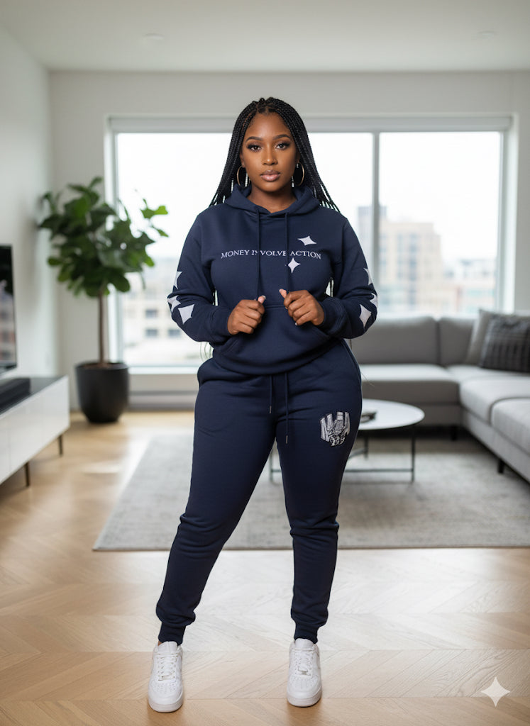 M.I.A Sets premium matching hoodie and bottom casual outfit